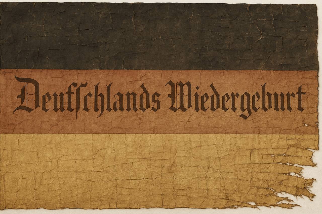 Deutschlandfahne Wiedergeburt