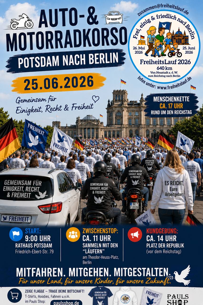 Auto und Motorradkorso