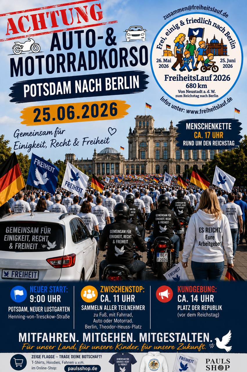 Auto und Motorradkorso